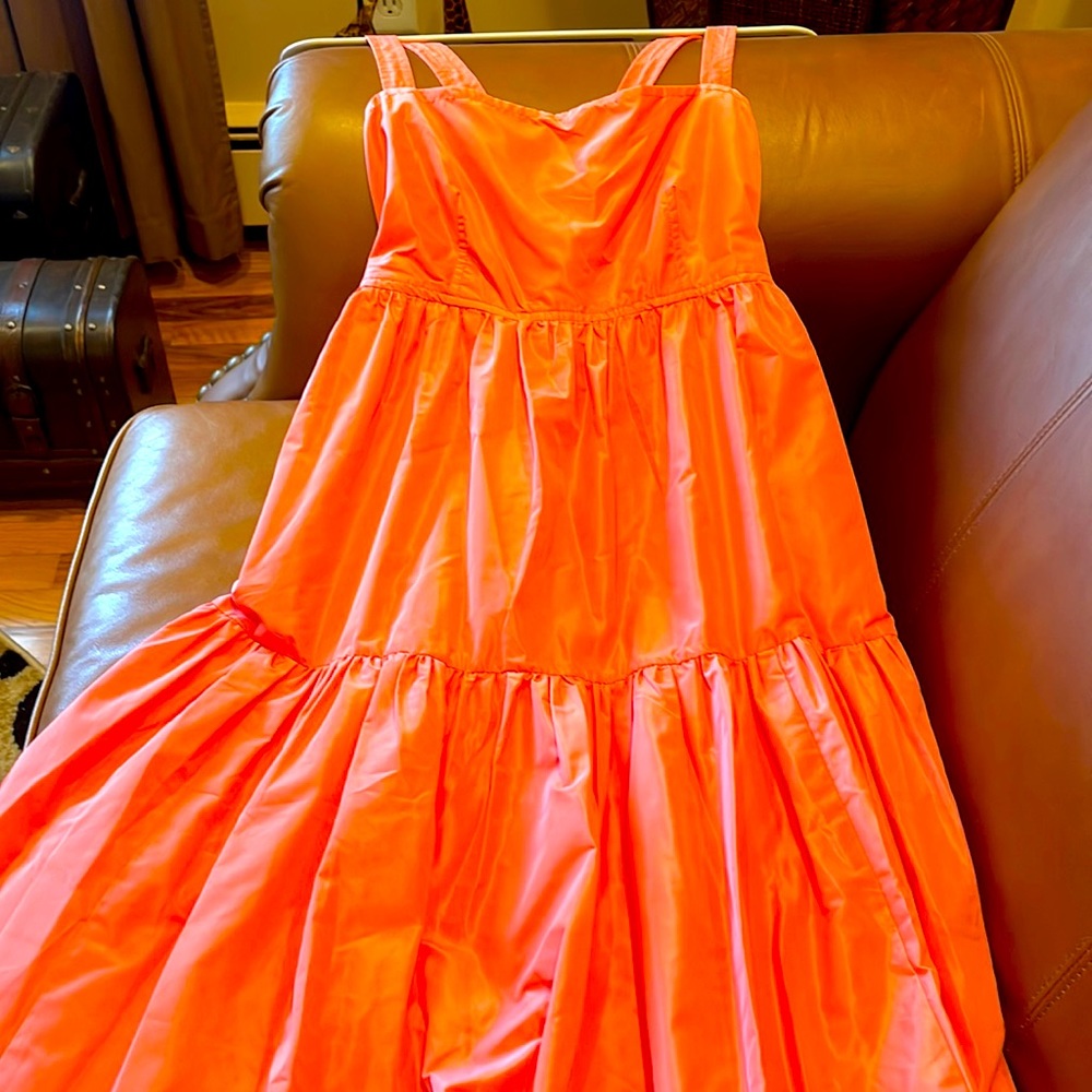 J. Crew taffeta maxi layered dress